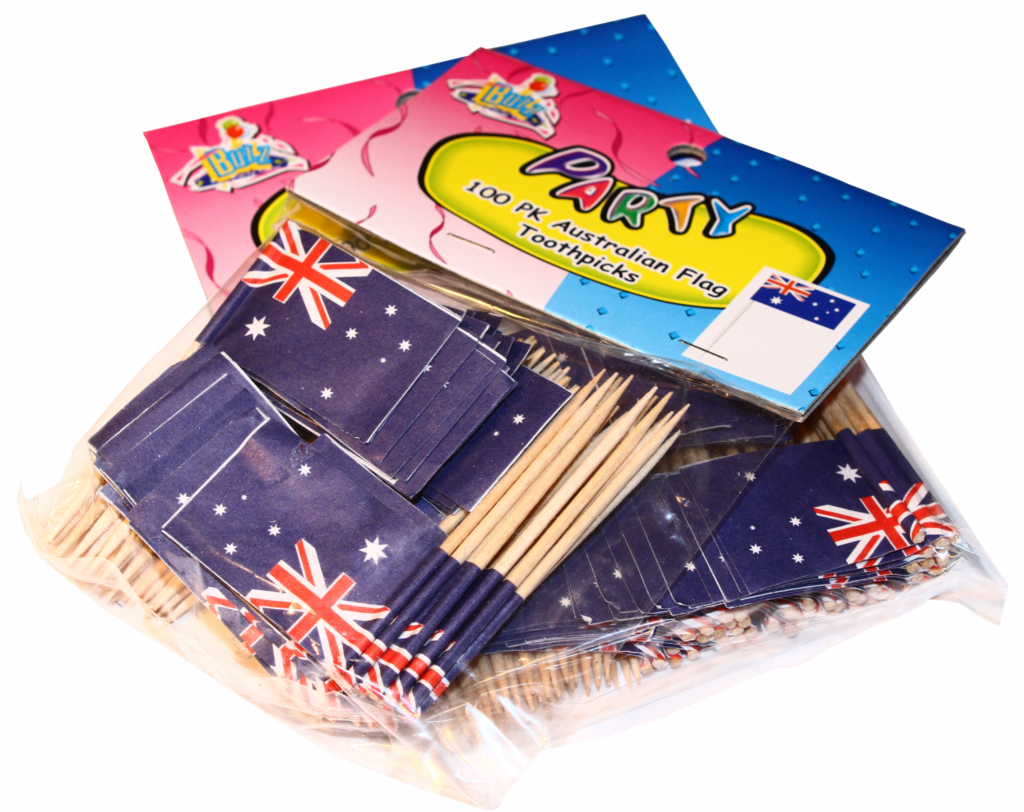 Cocktail Sticks packet of 100 Auspire Australia Day Council of