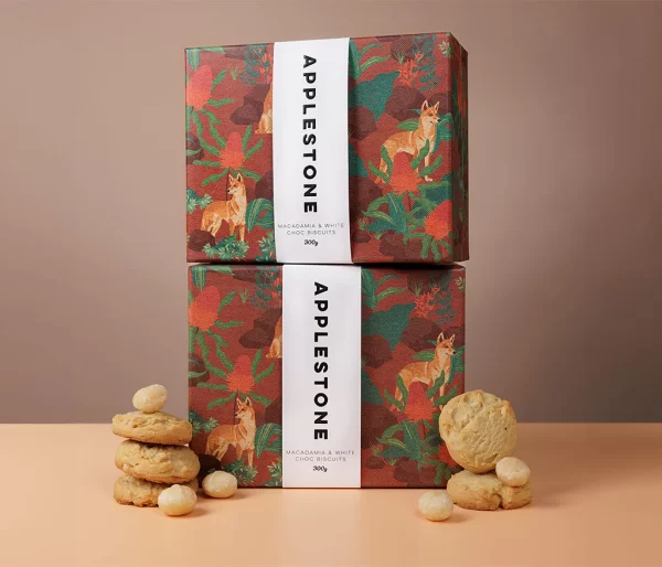 Applestone Macadamia White Choc Biscuit