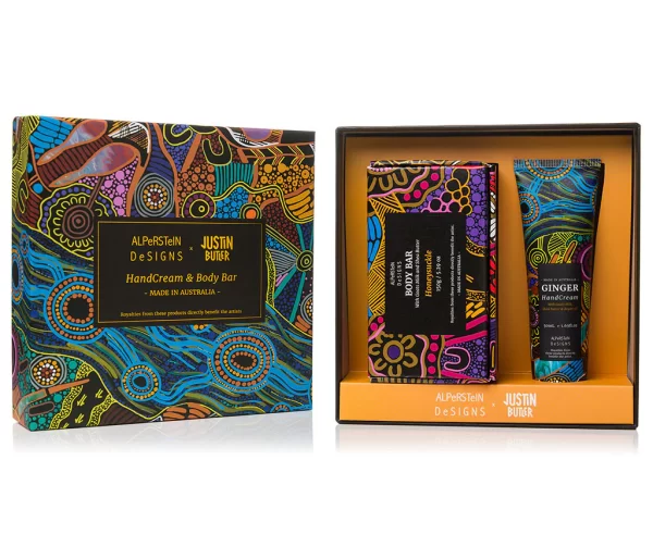 Aboriginal Art Hand Cream & Body Bar Gift Box