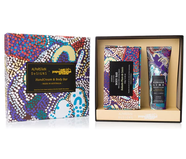 Aboriginal Art Hand Cream & Body Bar Gift Box - Image 2