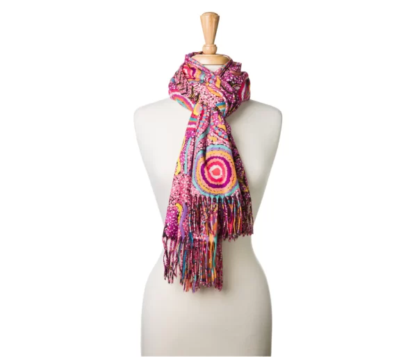 Aboriginal Art Design Scarf - Image 4