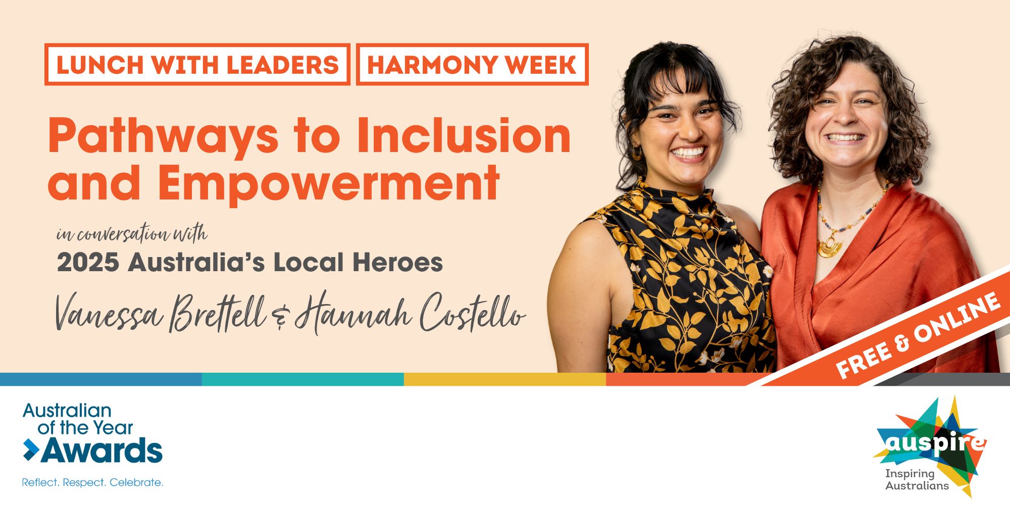 Harmony Week event on Pathways to Inclusion and Empowerment with 2025 Australia's Local Heroes