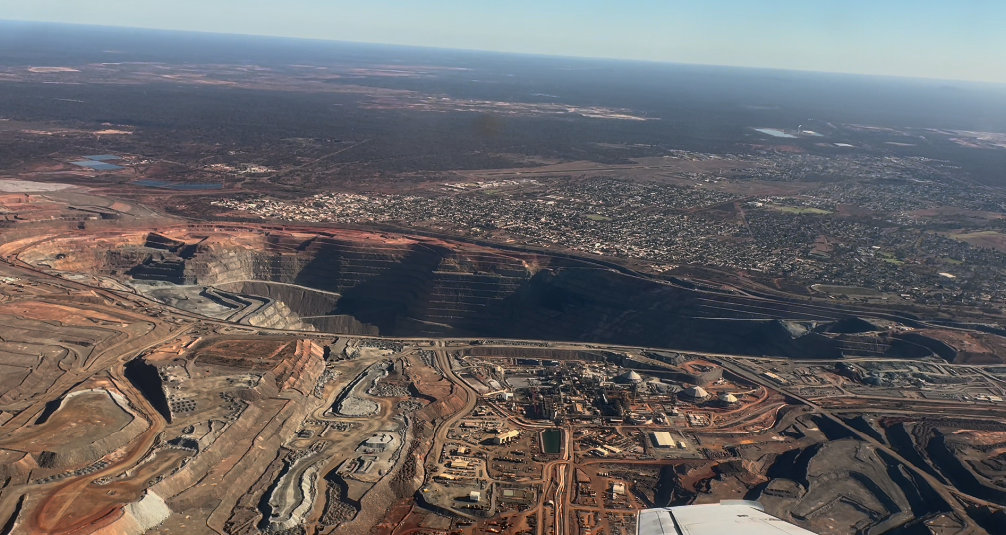 view of the Super Pit in Kalgoorlie